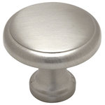 Cosmas - Cabinet Knob, 1-1/8" Diameter, Satin Nickel, Set of 10 - Price is for 10 knobs