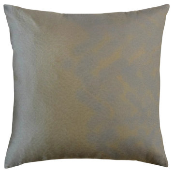The Pillow Collection Brown Chadbourne Throw Pillow, 18"x18"