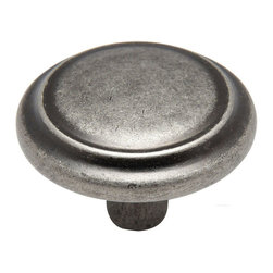 Cosmas - Cosmas 799WN Weathered Nickel Cabinet Round Knob, 1-1/4" Diameter, Set of 25 - Cabinet And Drawer Knobs