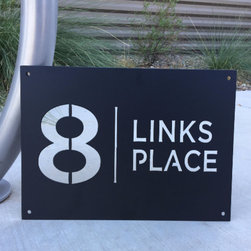 Custom Metal Address Signs - Products