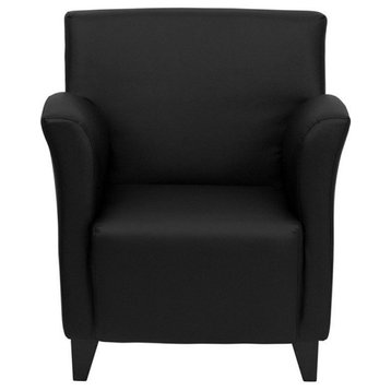Flash Furniture Hercules Roman Series Reception Chair in Black