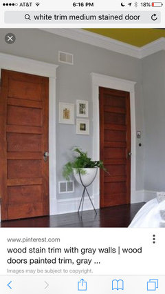 Stained Door And White Trim What Color Jamb