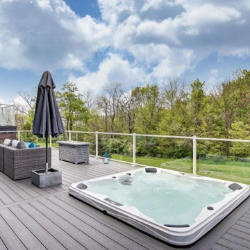 Westerville OH Bi-Level TimberTech Deck