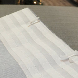 Window Drapery Finishes and Custom Wave Fold - Drapery Fabric