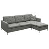 Taxim Sectional Sofa, Stainless Steel Base, Stone Brick Wool
