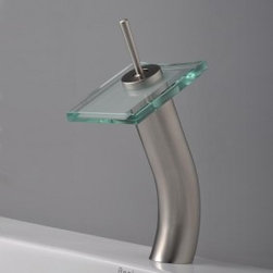 Single Handle Nickel Brushed Centerset Bathroom Sink Faucet (T0801HS) - Bathroom Sink Faucets