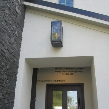 San Marcos Contemporary Gas Lanterns by Sheryl Stringer