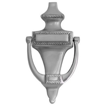 Rope Door Knocker 6-1/2", Satin Nickel