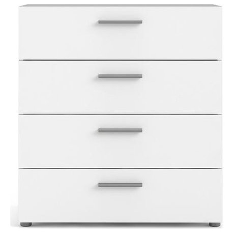 Austin 4 Drawer Chest, White