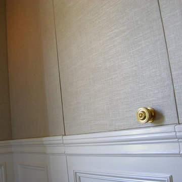 Fabric system for wall upholstery
