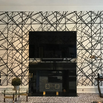 Custom Fireplace w/ Smart Home Tv Installation