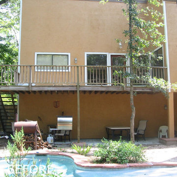 COVERED BALCONY, STAIRS & SUMMER KITCHEN, SCREENED ROOM ADDITION
