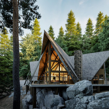 Modern A-Frame Mountain Lodge