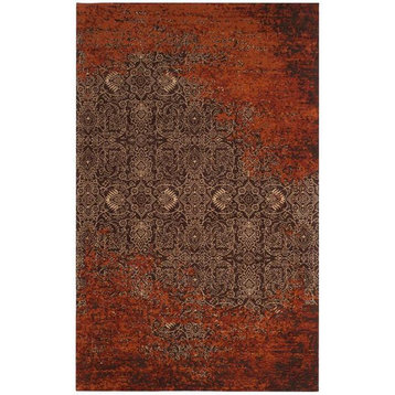 Classic Vintage Clv224A Rug, Rust/Brown, 3'0"x5'0"