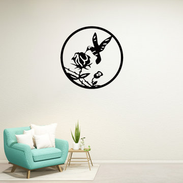 Hummingbird wall decor