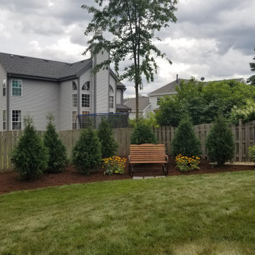 Lake Zurich Backyard Landscape and All New Front Yard Landscape Curb Appeal