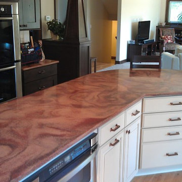 Marble Works Travina Recycled Glass Kitchen