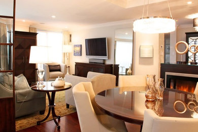 Inspiration for a modern dining room remodel in Toronto