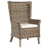 Coquina Handwoven Rattan Host Chair, Set of 2