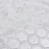Hexagon Marble Peel & Stick Backsplash Tiles, Panel
