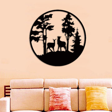 Deer in the forest wall art