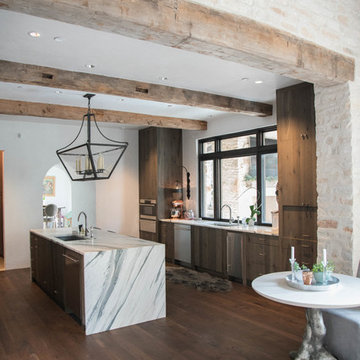 Reclaimed Beams With Post Oak