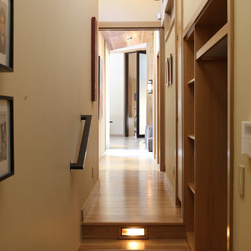 Hallway with Floor Lighting