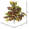Vickerman 34" Cronton Plant X 3 With 40 Leaves, Green/Ora
