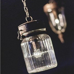 HANGING GLASS JAR LED LANTERN - Products
