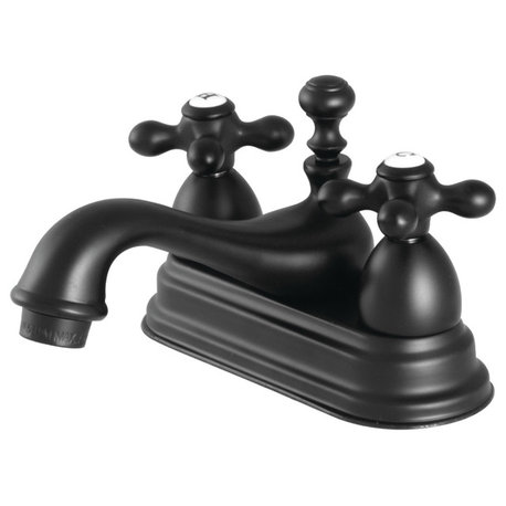 Kingston Brass 4" Centerset Bathroom Faucet, Matte Black