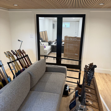 Frameless Double Doors Lucia 2166 Matte Black