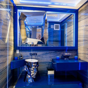 Custom High Gloss Bathroom Cabinets