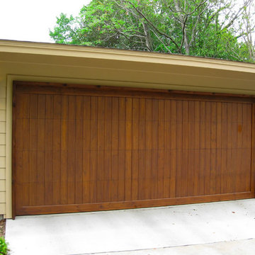 Contemporary Wood Garage Doors