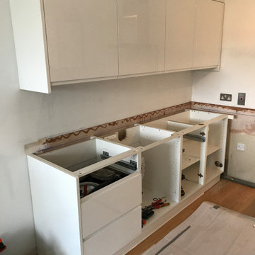 Modern white gloss kitchen