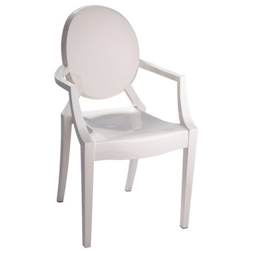 Bentley Arm Dining Chairs, Set of 4, White