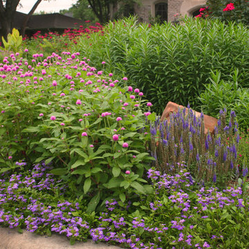 Contemporary Pool Compliments English Garden Style