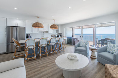 Inspiration for a coastal living room remodel in Other