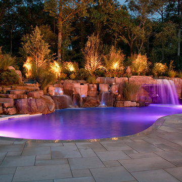 Outdoor Pool & Landscape Lighting By NJ Landscape Architecture Office