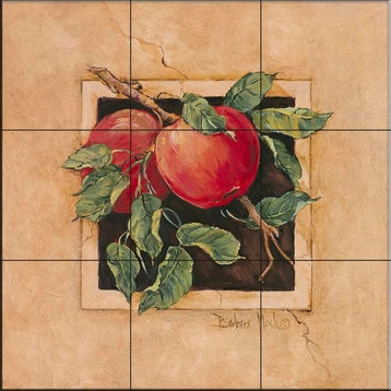 Tile Mural, Apple by Barbara Mock