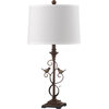 Birdsong Table Lamp (Set of 2) - White Shade, Oil-Rubbed Bronze Base
