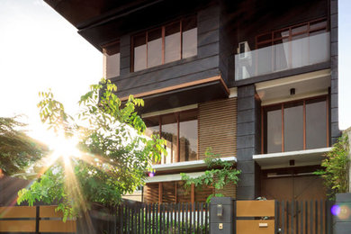 Inspiration for a contemporary exterior home remodel in Other