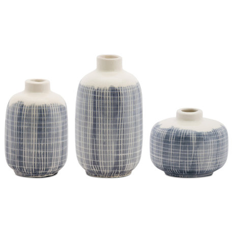 Mini Vase (Set of 6) 3.5"H, 5.25"H, 6.25"H Terra Cotta