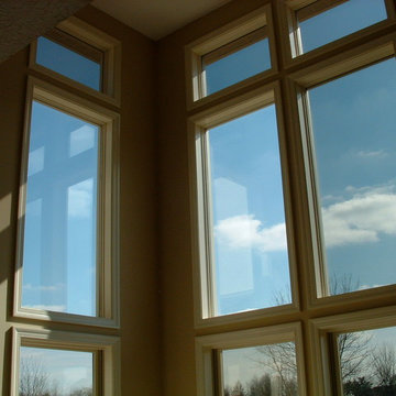 Vaulted Rooms With Window Film Application