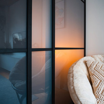 Urban Simplicity: Custom Room Divider Installation