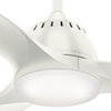 Casablanca 52" Wisp Ceiling Fan With Light Kit & Handheld Remote, Fresh White