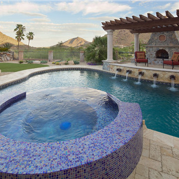 Swimming Pool & Spa and Pergola with Fireplace