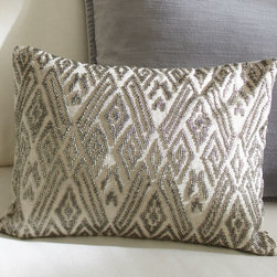 Maddie Beaded Lumbar Pillow Cover - Decorative Pillows
