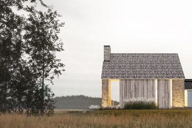 House with the blue doors