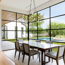 Glass dining area/sun room