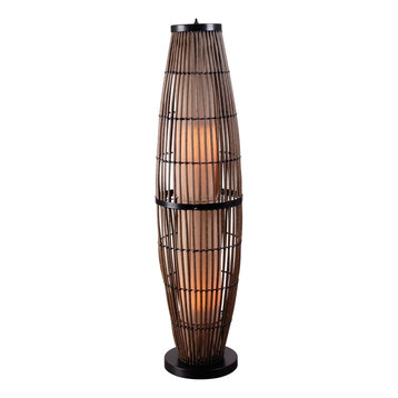 Kenroy 32248RAT Biscayne - Two Light Outdoor Floor Lamp